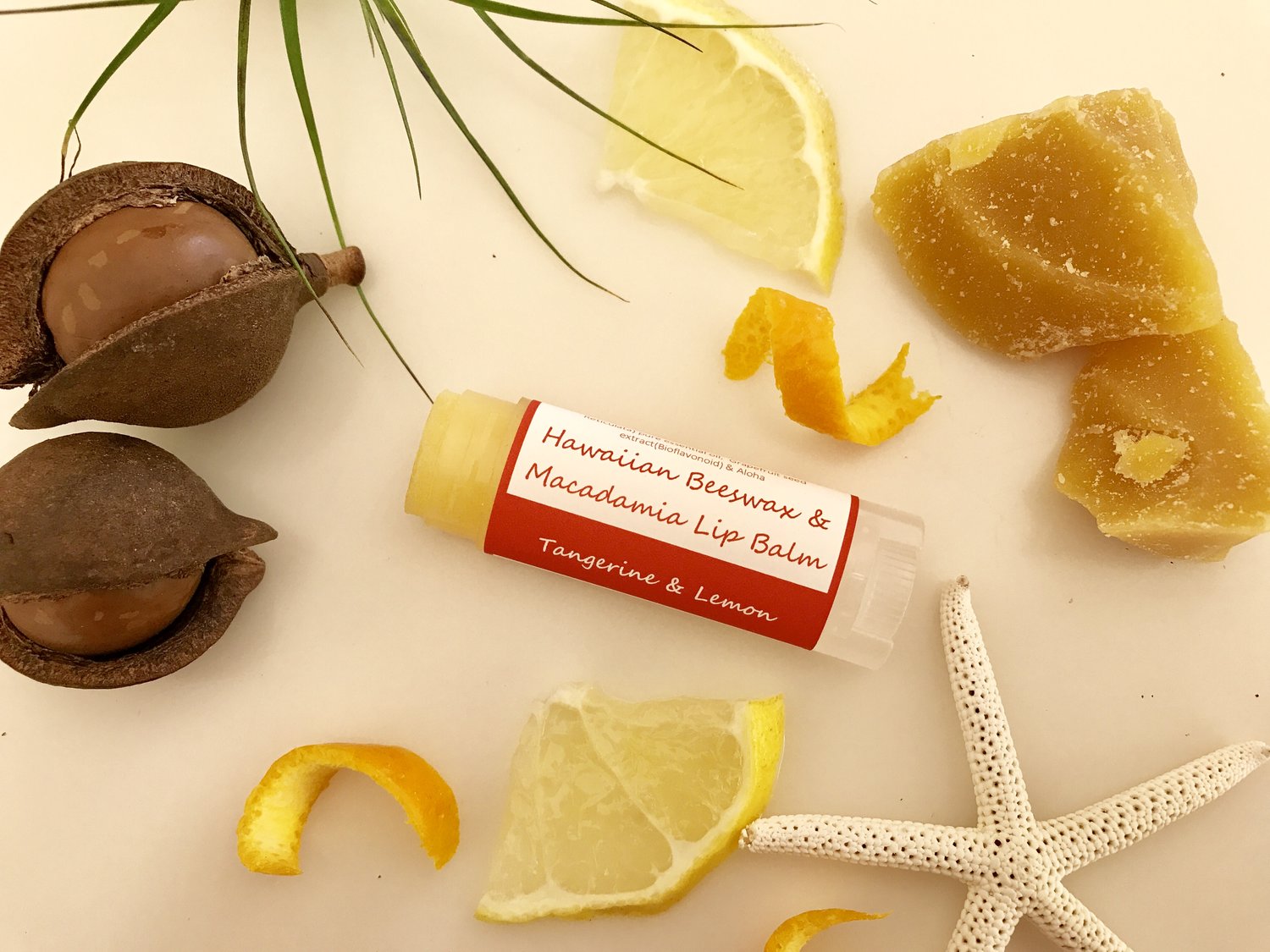 Macadamia Lip Balm Tangerine & Lemon Macadamia Lip Balm Tangerine & Lemon